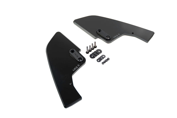 Flow Designs - MK8 Golf R Rear Spats (Pair) for 2022-2024 Volkswagen Golf R - front view