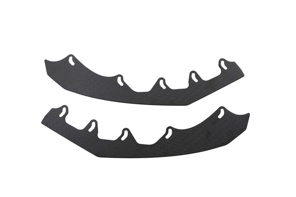 Flow Designs - MK8 Golf GTI Front Lip Splitter Extensions (Pair) for 2022-2024 Volkswagen GTI - front view