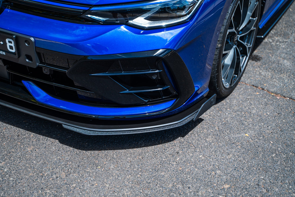 Flow Designs - MK8.5 Golf R Chassis Mounted Front Lip Splitter