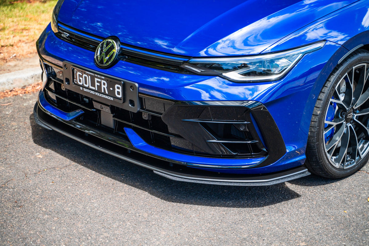Flow Designs - MK8.5 Golf R Front Lip Splitter Extensions (Pair)