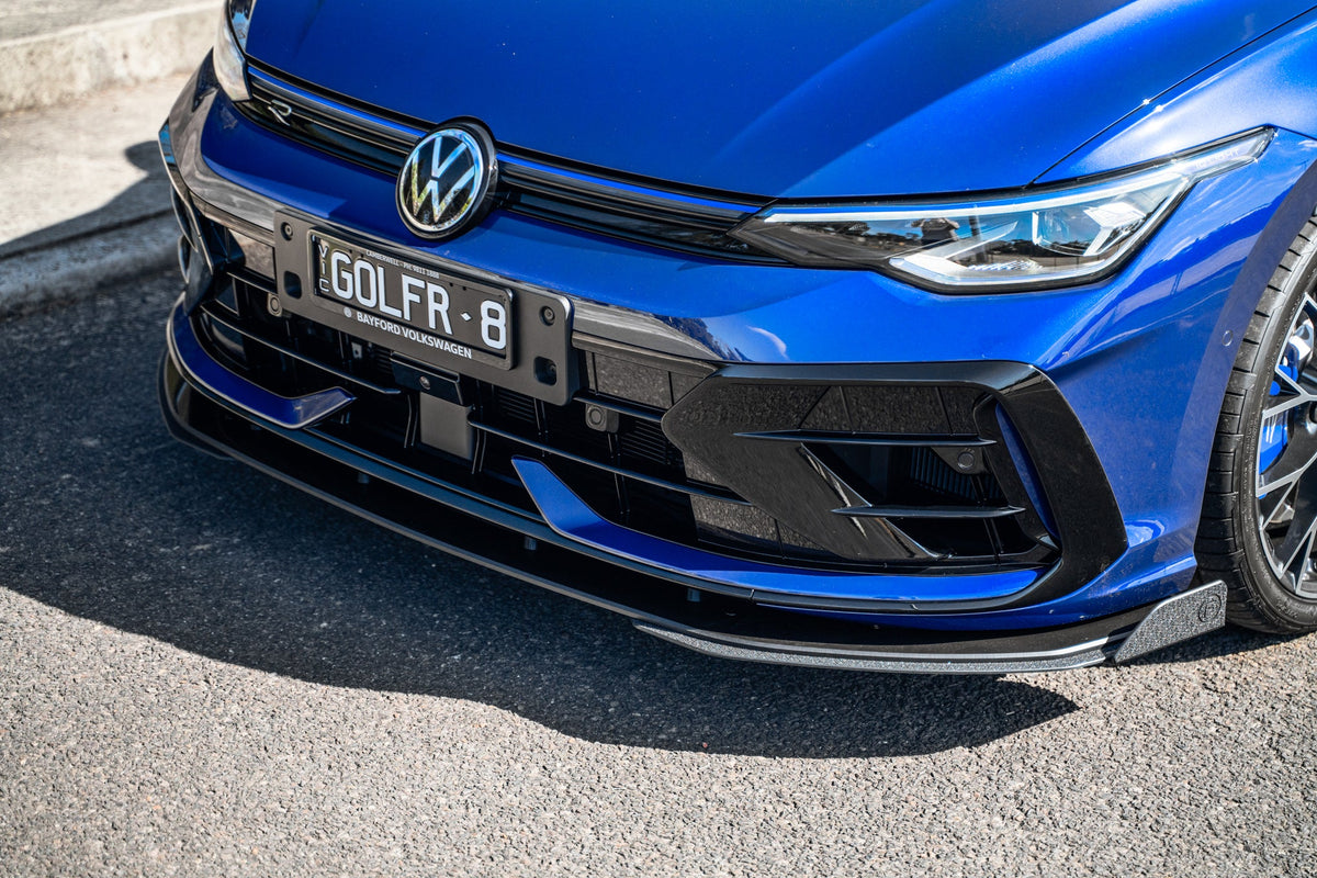 Flow Designs - MK8.5 Golf R Chassis Mounted Front Lip Splitter