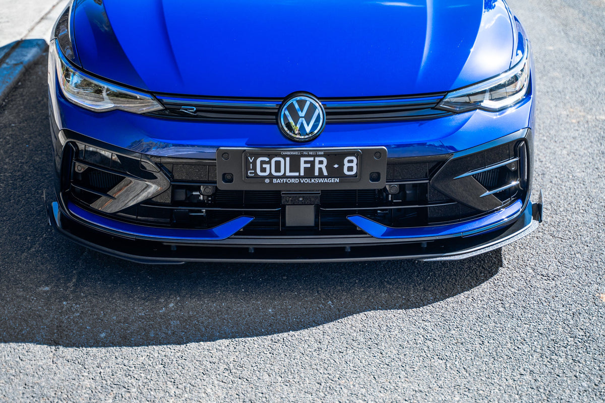Flow Designs - MK8.5 Golf R Chassis Mounted Front Lip Splitter