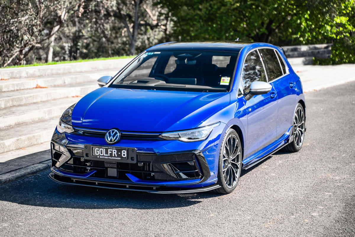 Flow Designs - MK8.5 Golf R Front Lip Splitter Extensions (Pair)