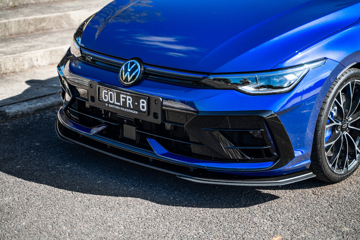 Flow Designs - MK8.5 Golf R Front Lip Splitter Extensions (Pair)
