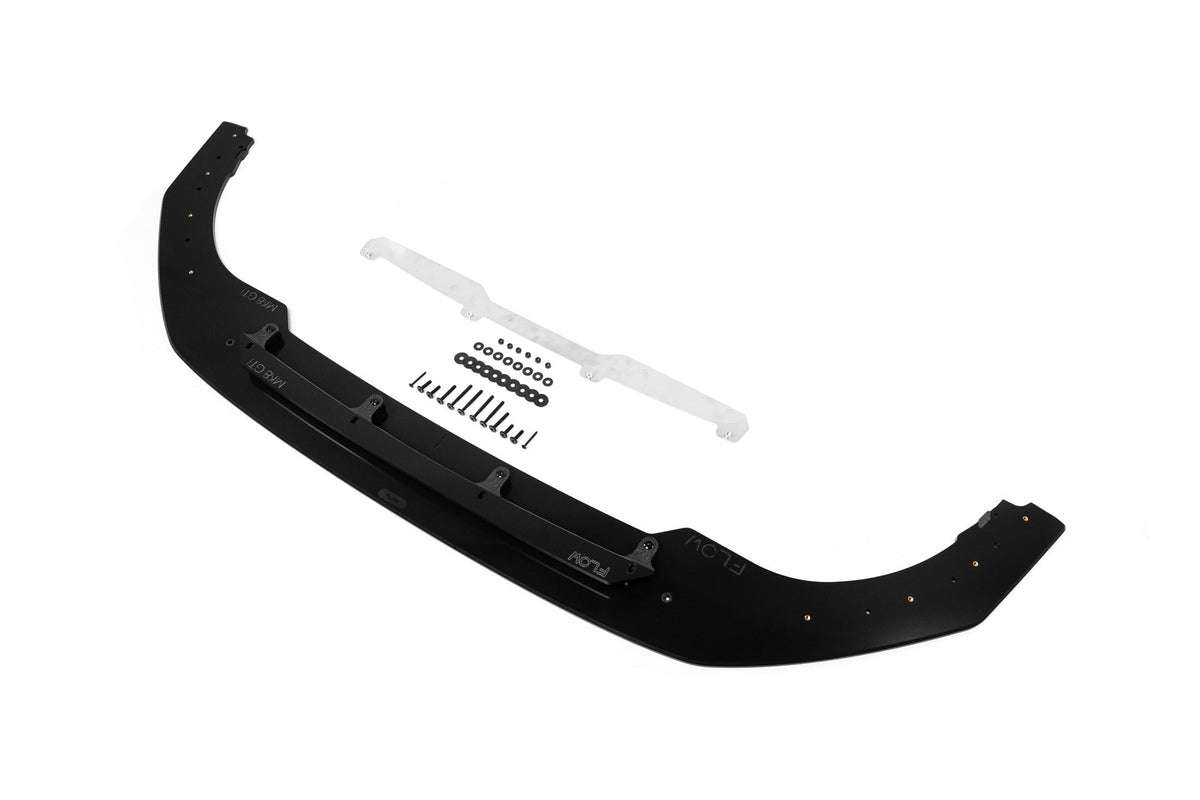 Flow Designs - MK8 Golf GTI Front Lip Splitter &amp; Bumper Reinforcement Plate