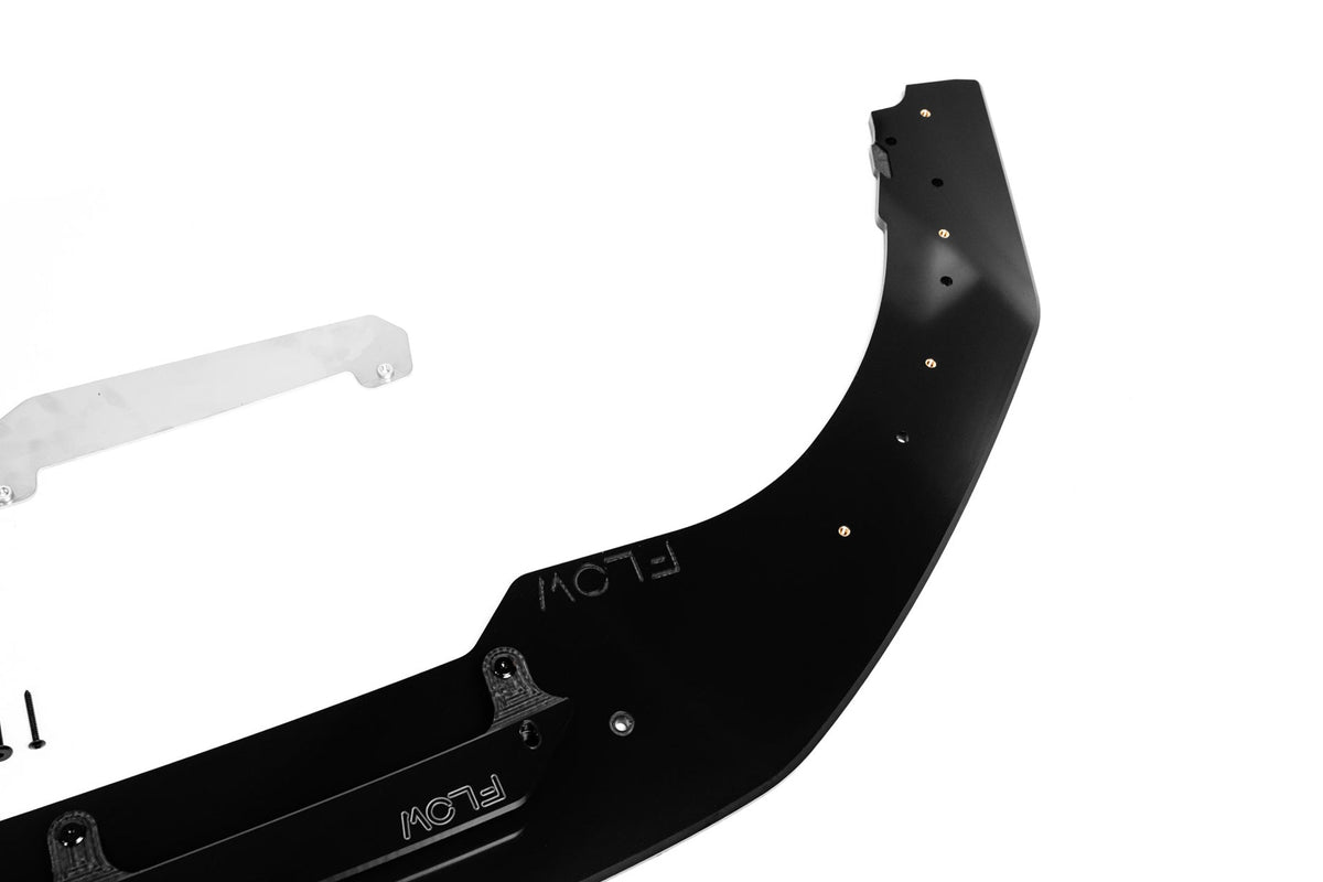 Flow Designs - MK8 Golf GTI Front Lip Splitter &amp; Bumper Reinforcement Plate