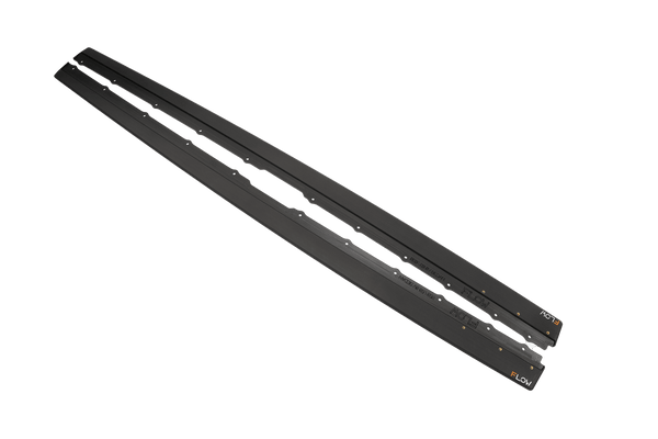 Flow Designs - S3 8V Sedan Facelift Side Skirt Splitters (Pair) for 2018-2020 Audi S3 - front view