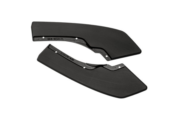Flow Designs - S3 8V Sedan Facelift Rear Spats (Pair) for 2018-2020 Audi S3 - front view