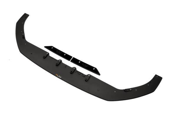 Flow Designs - S3 8V Sedan Facelift Front Lip Splitter & Mounting Brace for 2018-2020 Audi S3 - front view