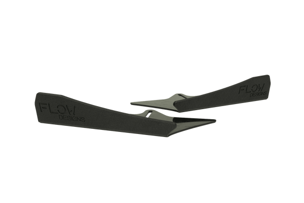Flow Designs - S3 8V Sedan Facelift Rear Spat Winglets (Pair) for 2018-2020 Audi S3 - front view