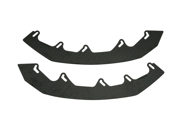 Flow Designs - S3 8V Sedan Facelift Front Lip Splitter Extensions (Pair) for 2018-2020 Audi S3 - front view
