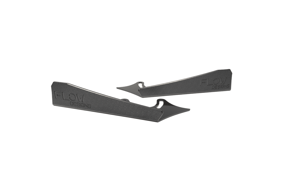 Flow Designs - Impreza WRX/RS G3 Hatch PFL Front Lip Splitter Winglets (Pair)