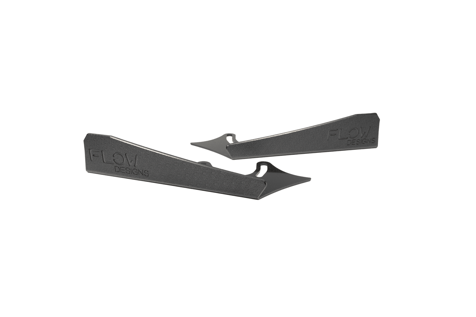Flow Designs - Impreza WRX/RS G3 Sedan PFL Front Lip Splitter Winglets (Pair) for 2008-2010 Subaru WRX - front view