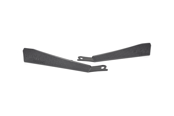 Flow Designs - Impreza WRX/RS G3 Sedan PFL Side Skirt Splitter Winglets (Pair) for 2008-2010 Subaru WRX - front view