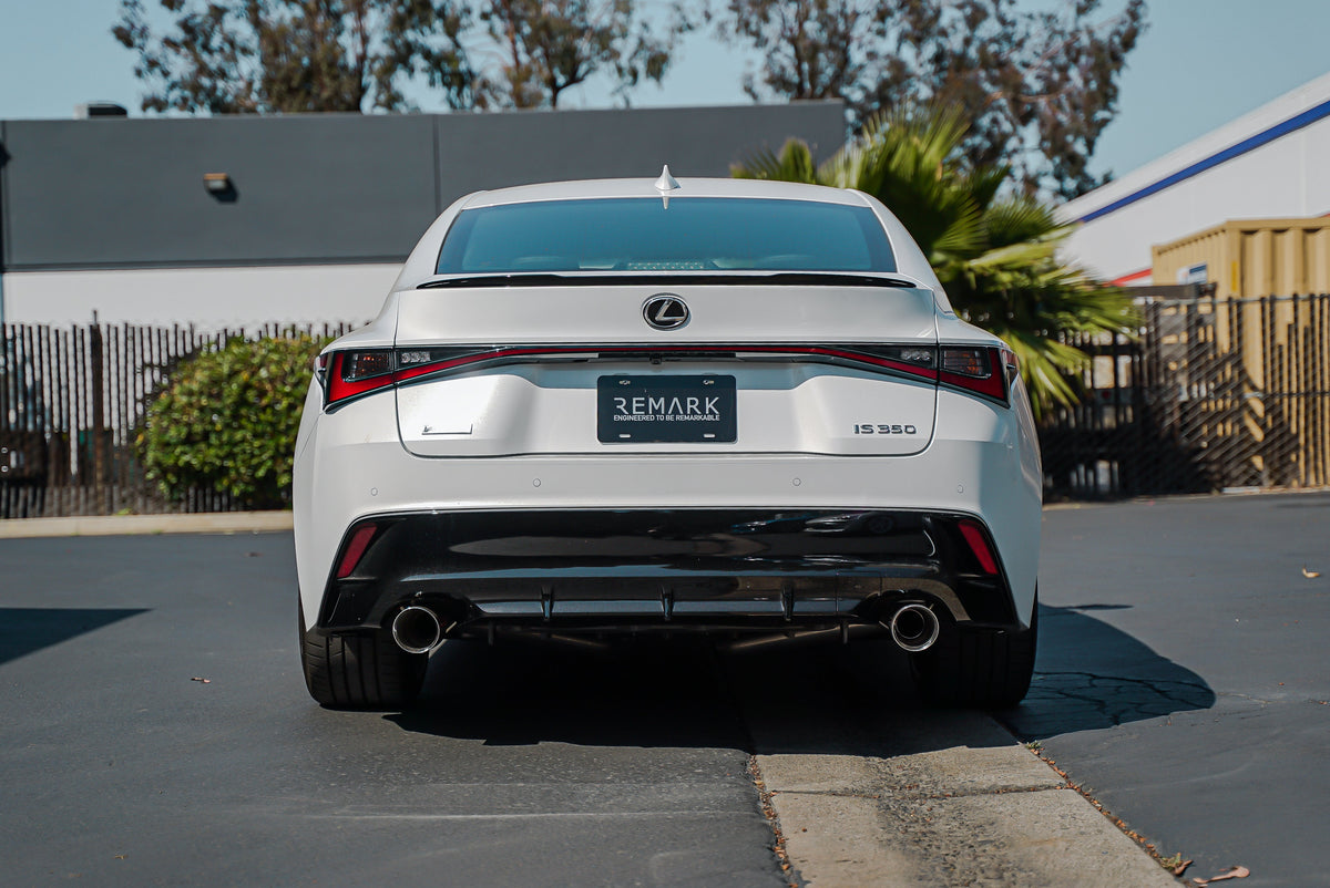 Remark 2021+ Lexus IS350 Axle Back Exhaust w/Stainless Steel Single Wall Tip - RO-TSE4-S