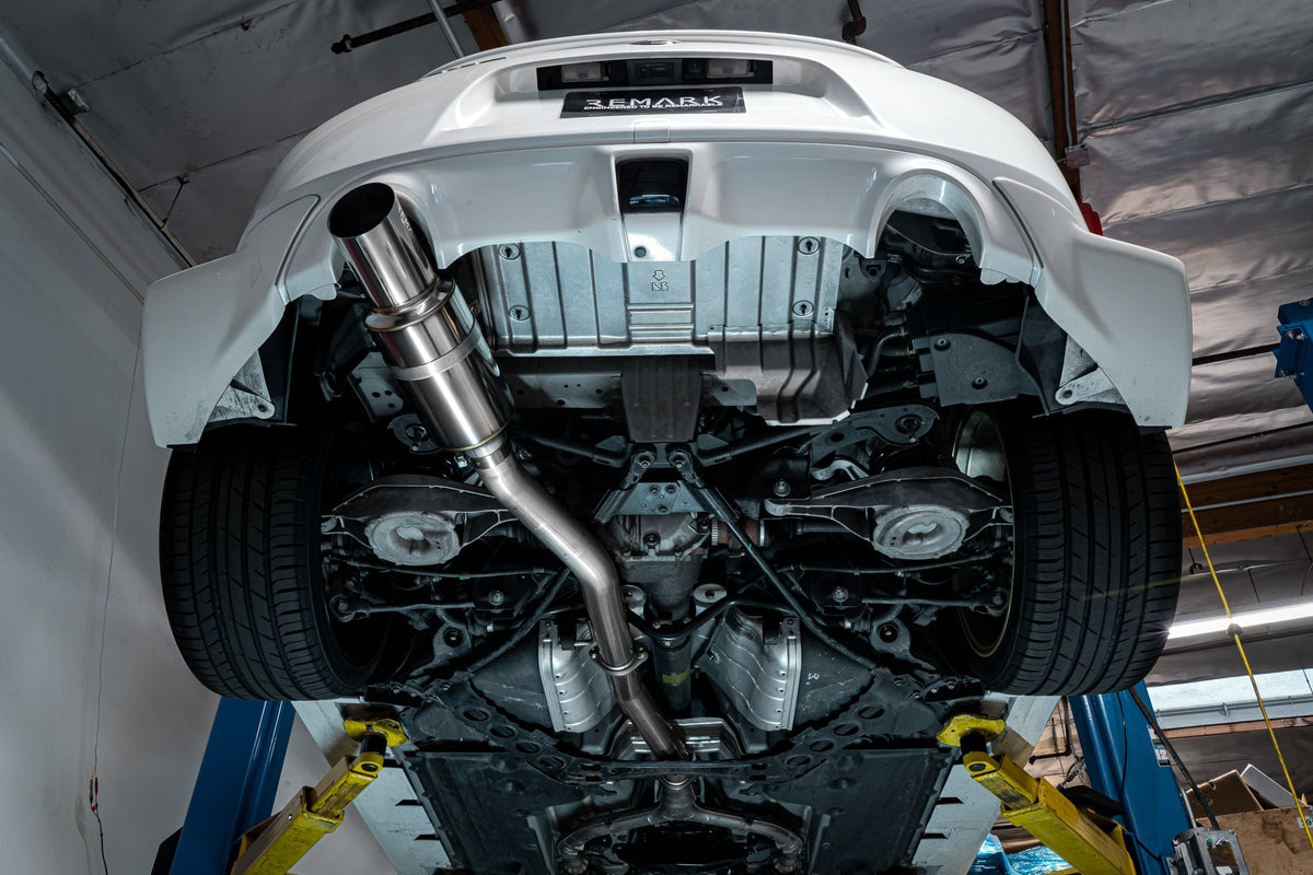 Remark 2009+ Nissan 370Z Cat-Back Exhaust R1-Spec w/Single Stainless Steel Exit - RK-C1076N-01