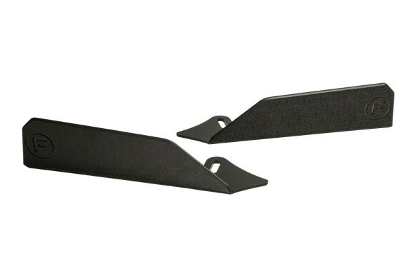 Flow Designs - CN7 V2 Elantra N Sedan Facelift V2 - 2024 Side Skirt Splitter Winglets (Pair) by Flow Designs - front view
