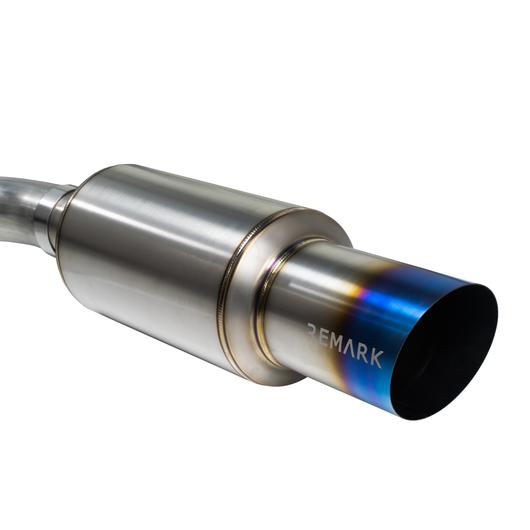 Remark 08-14 Subaru WRX / STI Hatch Cat-Back Exhaust R1 Spec Single Exit Stainless Steel - RK-C1076S-02
