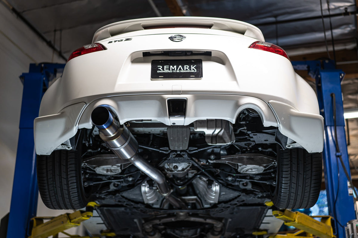 Remark 2009+ Nissan 370Z Cat-Back Exhaust R1-Spec w/Single Stainless Steel Exit - RK-C1076N-01