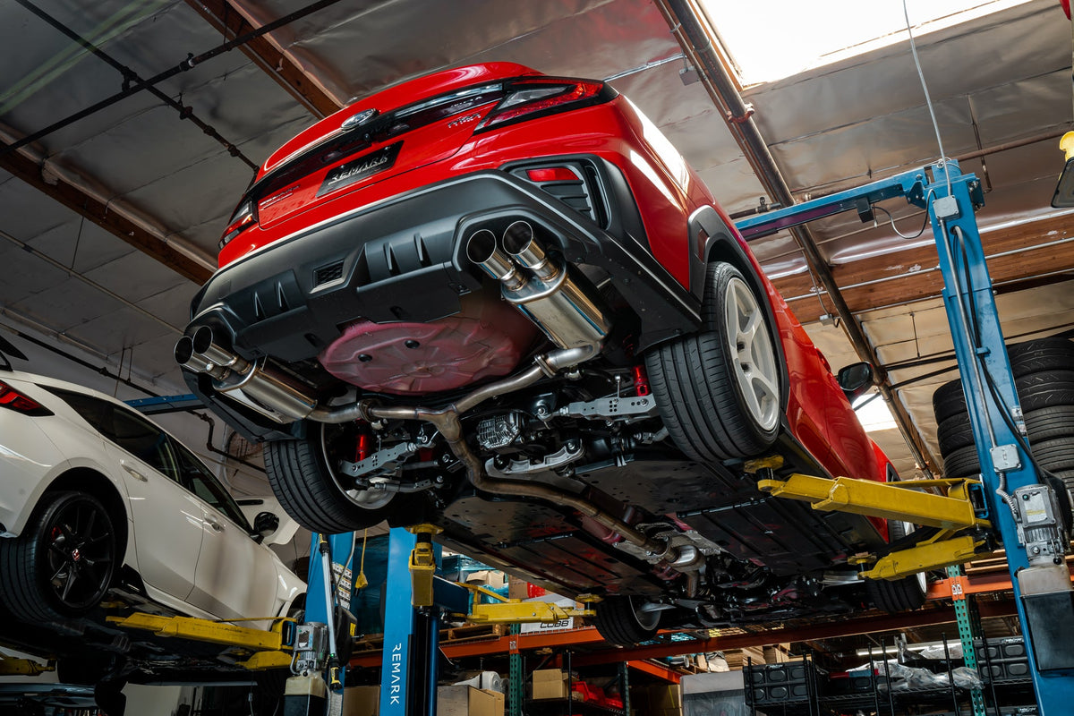 Remark 2022+ Subaru WRX VB Axle Back Exhaust w/Stainless Steel Single Wall Tip - RO-TSVB-SM