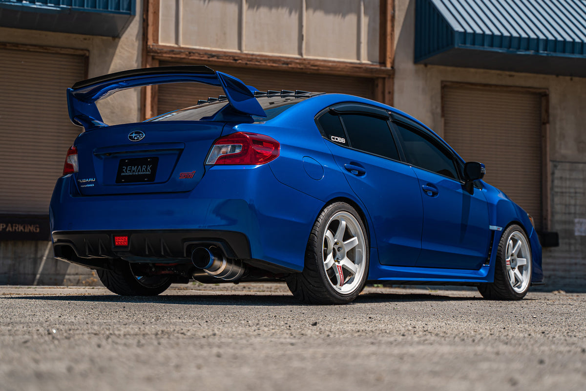 Remark 15-21 Subaru WRX/STI (VA) R1 Spec Single-Exit Stainless Catback Exhaust (Resonated) - RK-C1076S-01C
