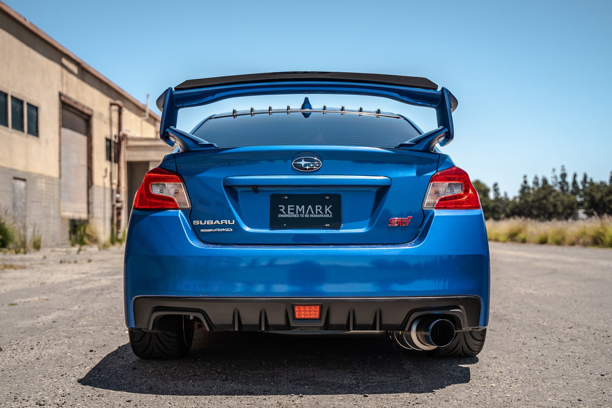 Remark 2015+ Subaru WRX/STI (VA) R1-Spec Single-Exit Cat-Back Exhaust w/ Titanium Muffler - RK-C1076S-01T