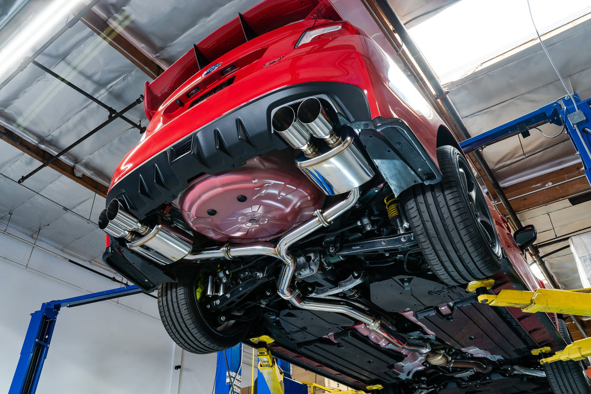 Remark 2015+ Subaru WRX/STi 4in Quad Cat-Back Exhaust Stainless Single Non-Resonated - RK-C4076S-01