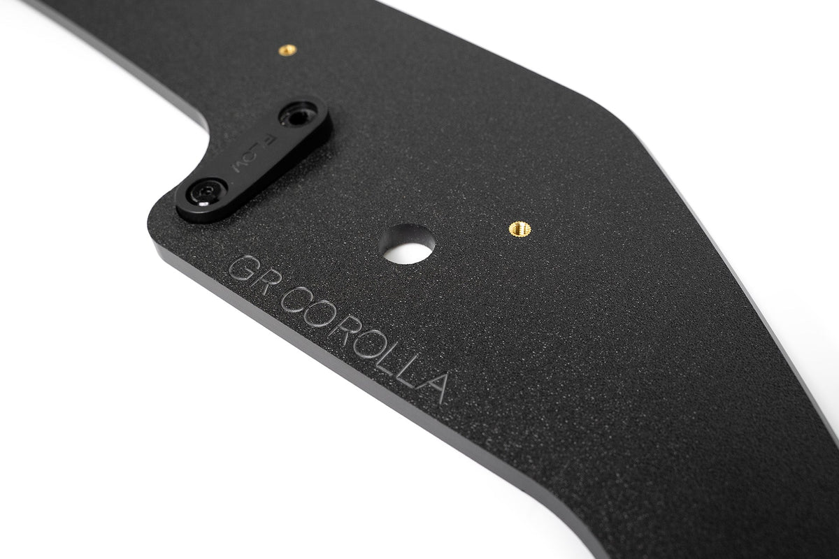 Flow Designs - Corolla GR Chassis Mounted Front Lip Splitter (TEXTURED)