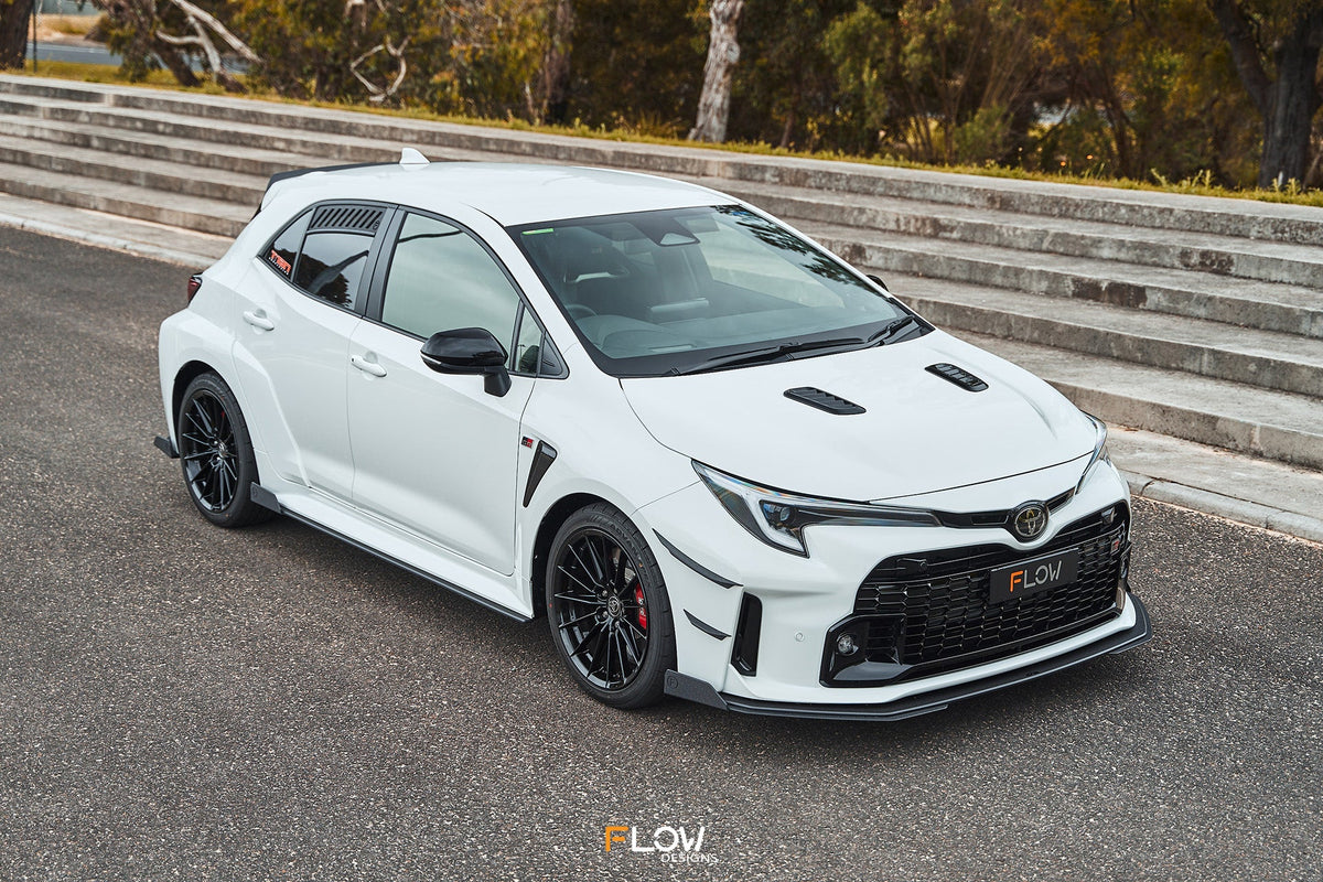 Flow Designs - Corolla GR Side Skirt Splitters (TEXTURED: Pair)