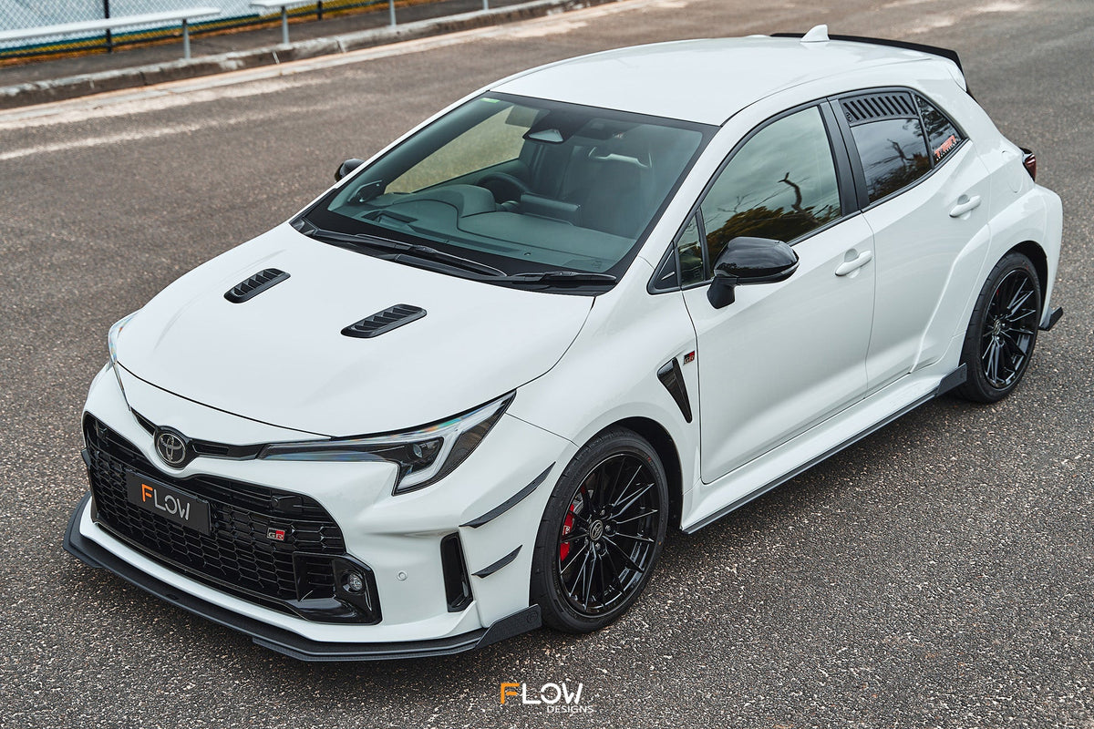 Flow Designs - Corolla GR Chassis Mounted Front Lip Splitter (TEXTURED)