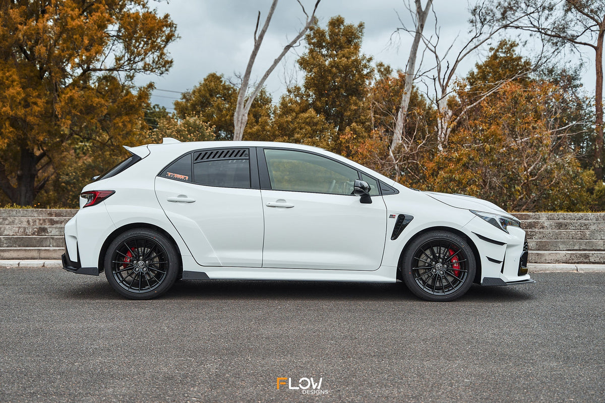 Flow Designs - Corolla GR Side Skirt Splitters (TEXTURED: Pair)