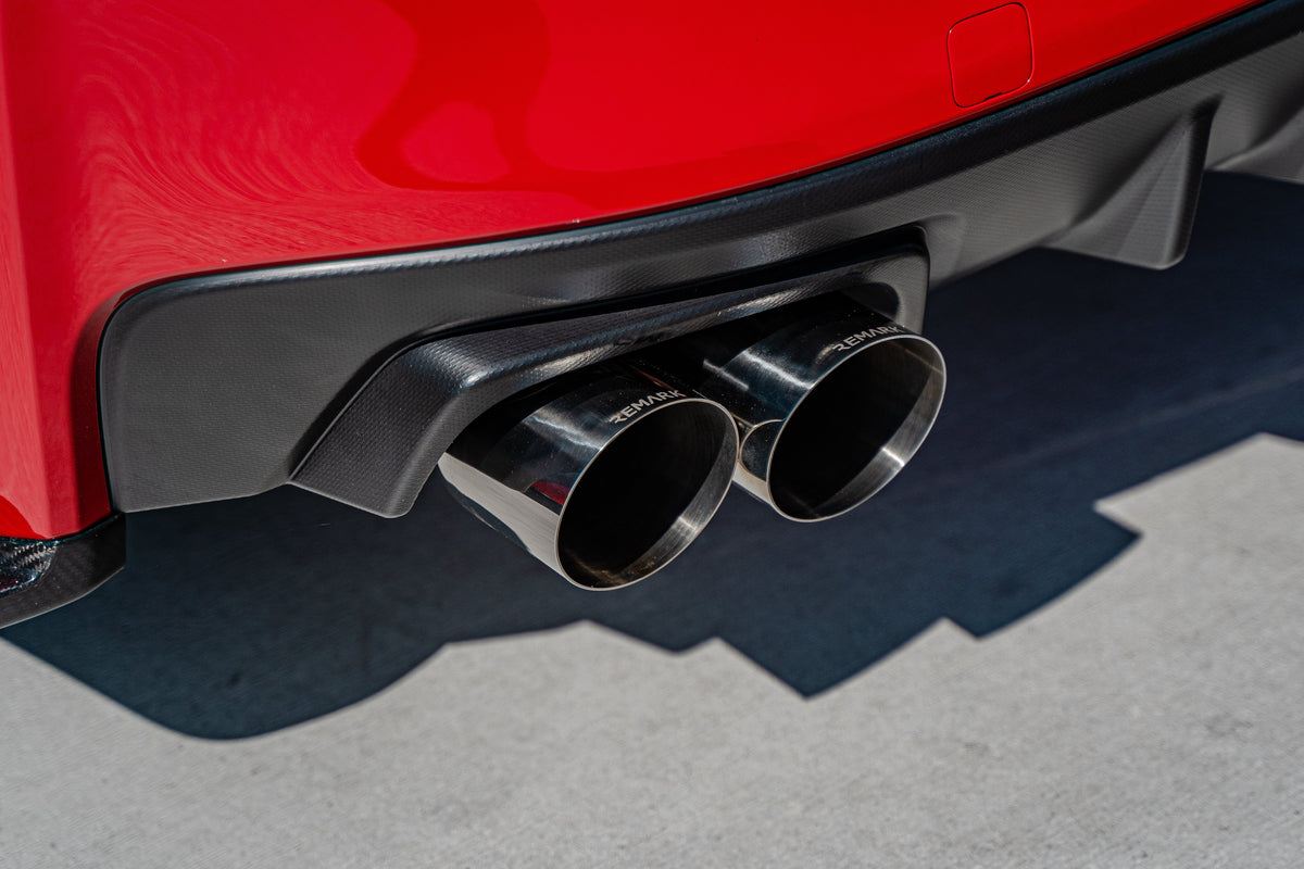 Remark 2015+ Subaru WRX/STi 4in Quad Cat-Back Exhaust Stainless Single Resonated - RK-C4076S-01C