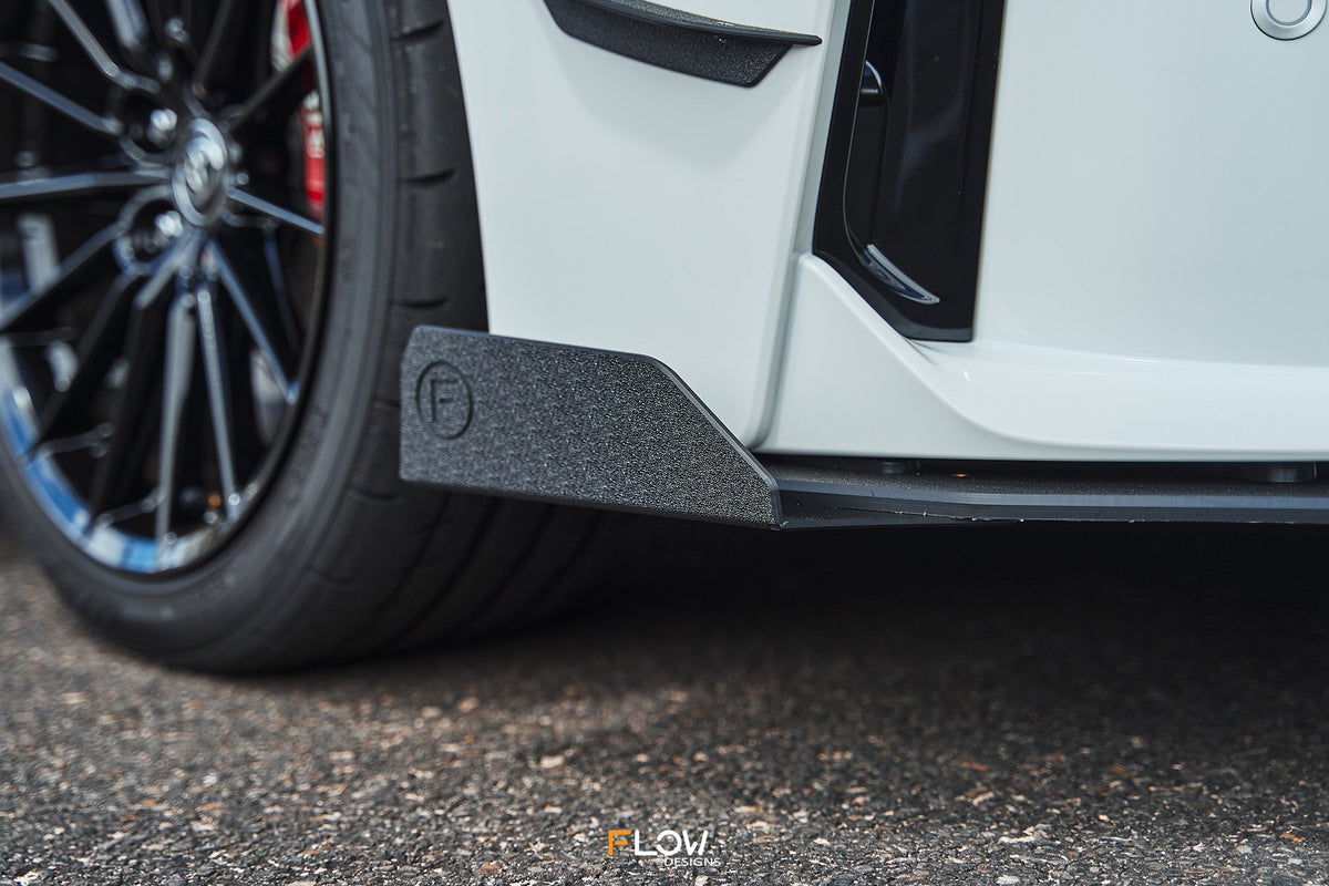 Flow Designs - Corolla GR Chassis Mounted Front Lip Splitter (TEXTURED)