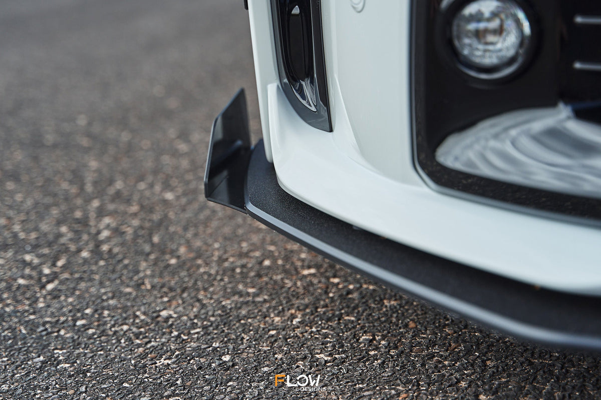 Flow Designs - Corolla GR Chassis Mounted Front Lip Splitter (TEXTURED)