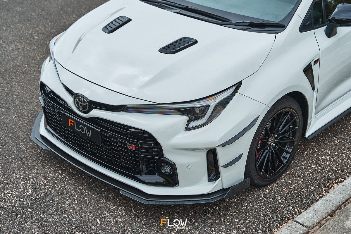 Flow Designs - Corolla GR Chassis Mounted Front Lip Splitter (GLOSS)