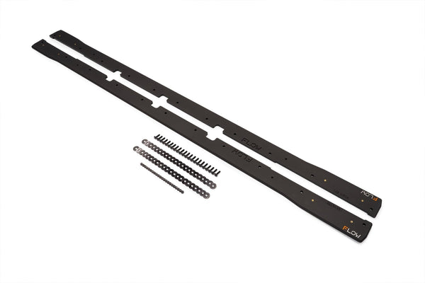 Flow Designs - Impreza WRX / STI G3 Hatch (FL) Side Skirt Splitters (Pair) for 2011-2014 Subaru WRX - front view