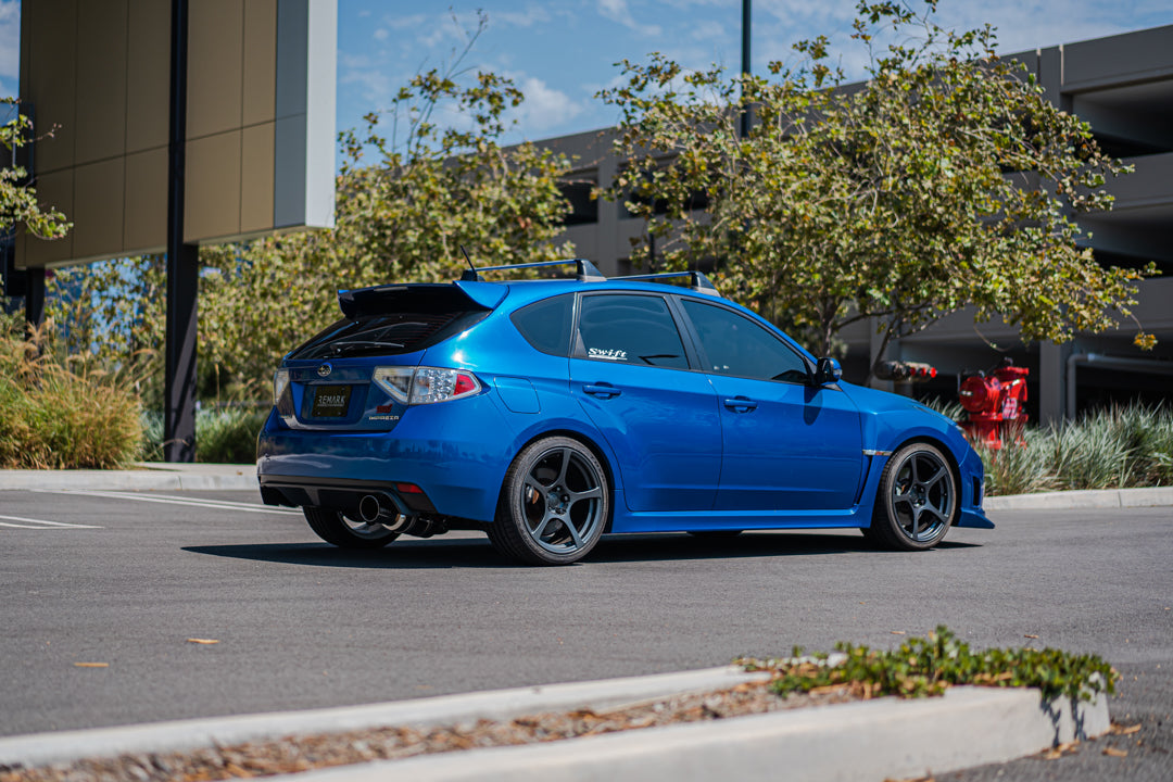 Remark 08-14 Subaru WRX / STI Hatch Cat-Back Exhaust R1 Spec Single Exit Titanium - RK-C1076S-02T
