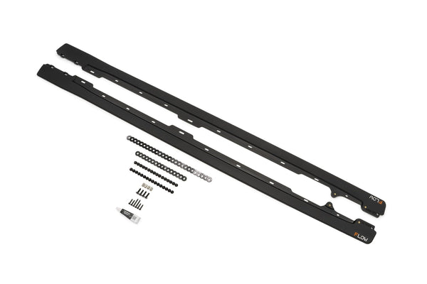 Flow Designs - MK6 Golf GTI Side Skirt Splitters V3 (Pair) for 2010-2014 Volkswagen GTI - front view