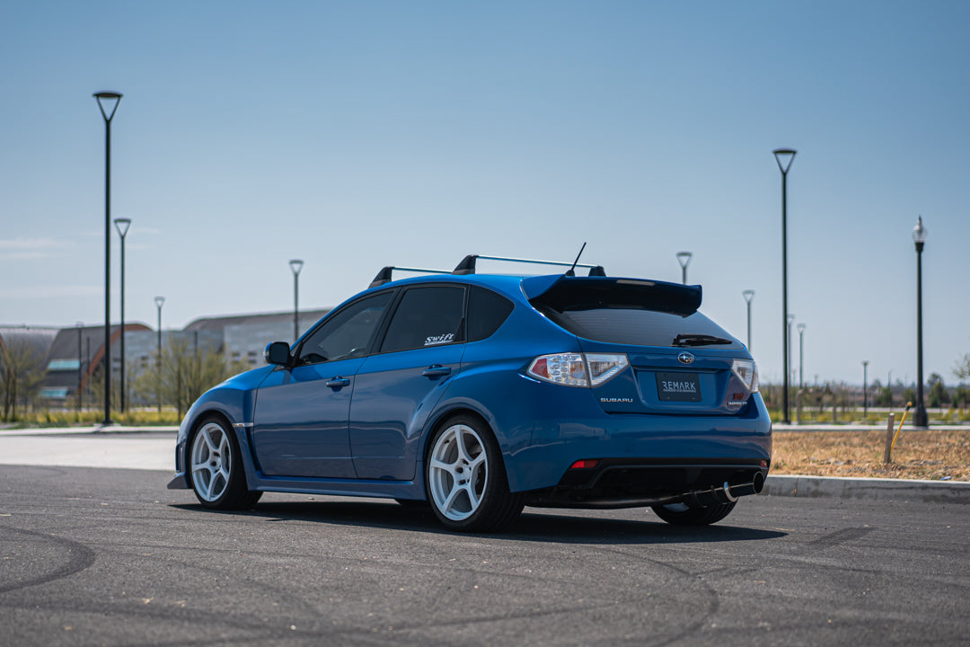 Remark 08-14 Subaru WRX / STI Hatch Cat-Back Exhaust R1 Spec Single Exit Titanium - RK-C1076S-02T