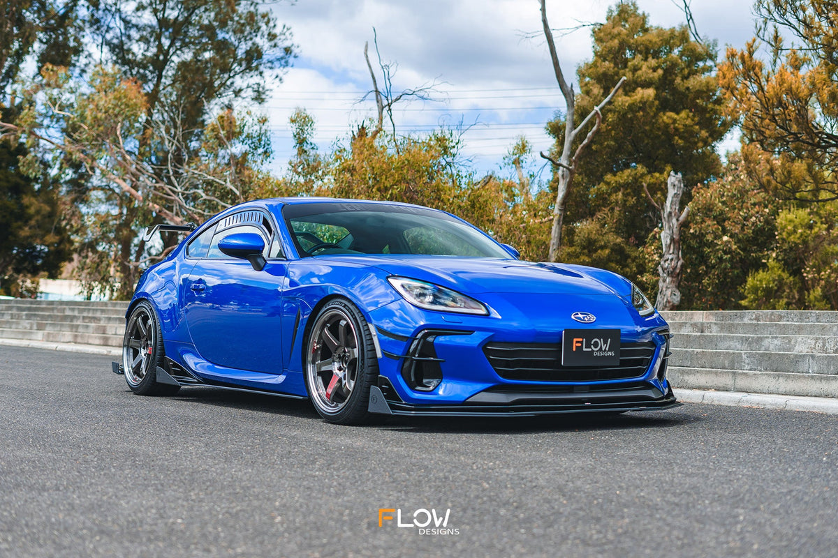 Flow Designs - ZD8 BRZ STI Front Lip Splitter (GLOSS)