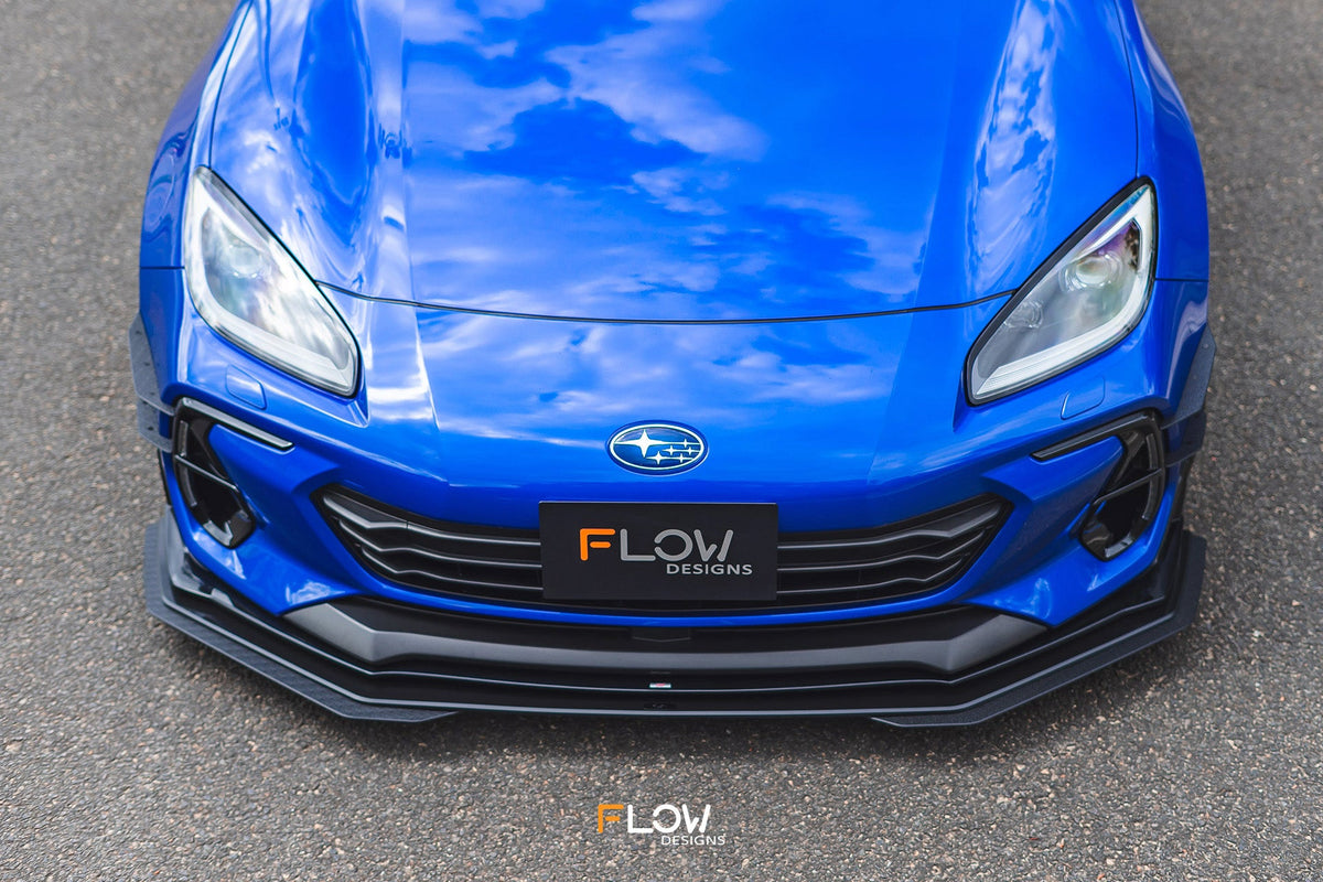 Flow Designs - ZD8 BRZ STI Front Lip Splitter (GLOSS)