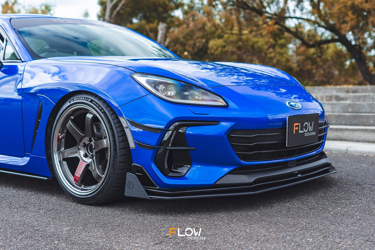 Flow Designs - ZD8 BRZ STI Front Lip Splitter (GLOSS)