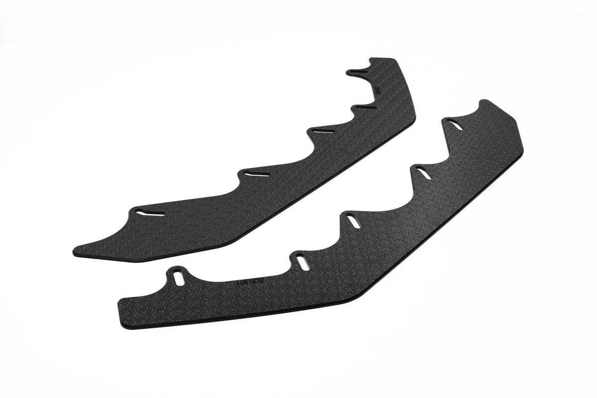 Flow Designs - ZD8 BRZ STI Front Lip Splitter Extensions (Pair)