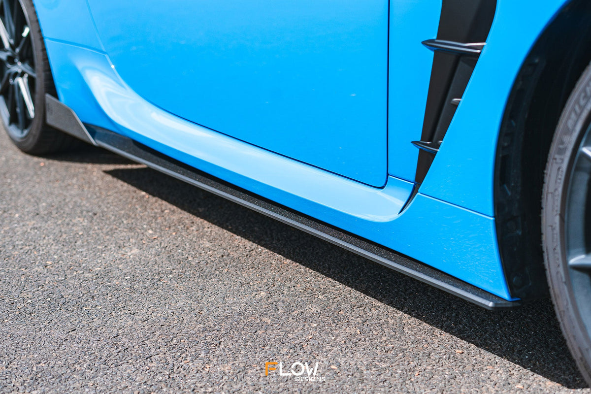 Flow Designs - ZN8 GR86 Side Skirt Splitters (TEXTURED: Pair)