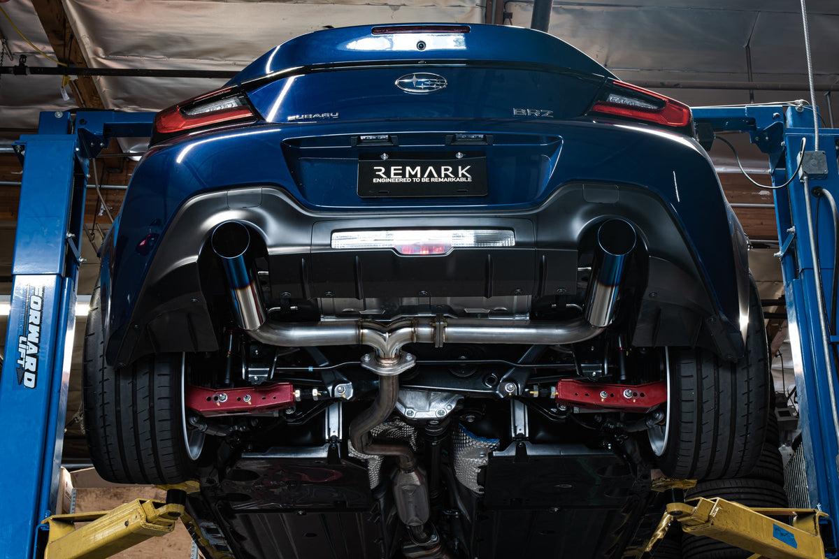Remark 2022+ Subaru BRZ/Toyota GR86 BOSO Axle Back Exhaust w/Stainless Steel Tip - RO-TSZ8-SL