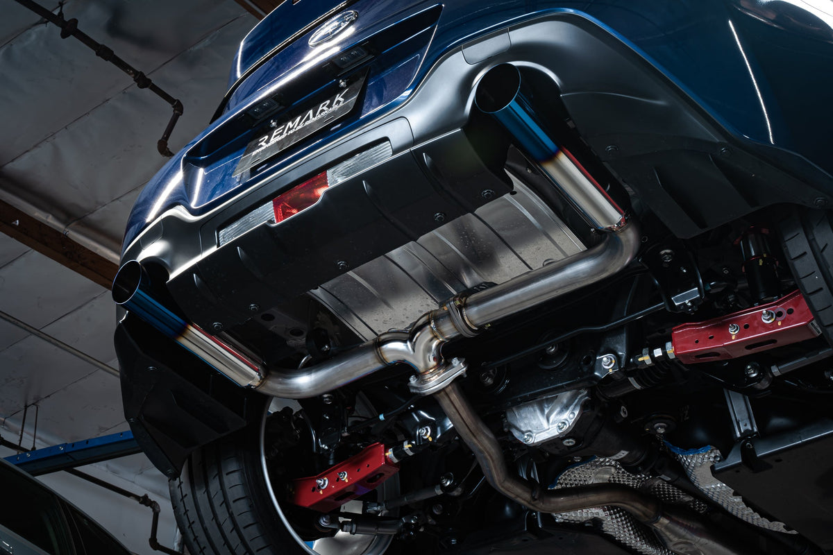 Remark 2022+ Subaru BRZ/Toyota GR86 BOSO Axle Back Exhaust w/Stainless Steel Tip - RO-TSZ8-SL