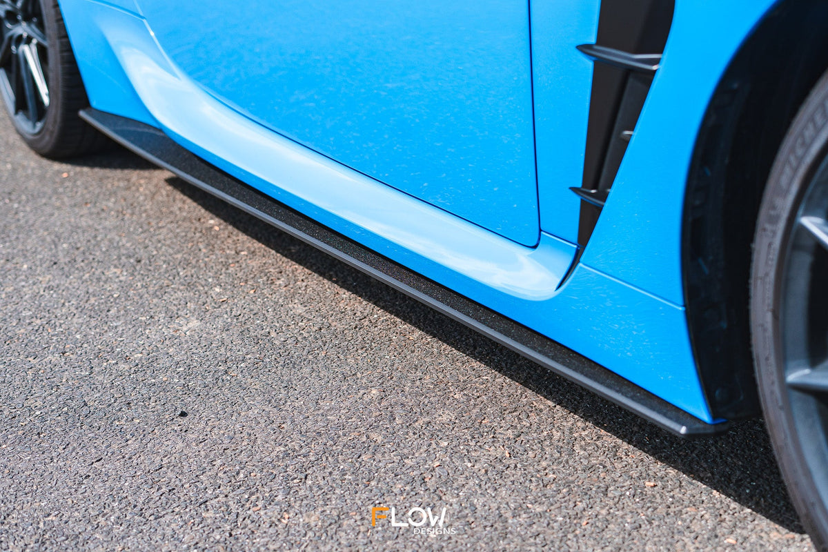 Flow Designs - ZN8 GR86 Side Skirt Splitters (TEXTURED: Pair)