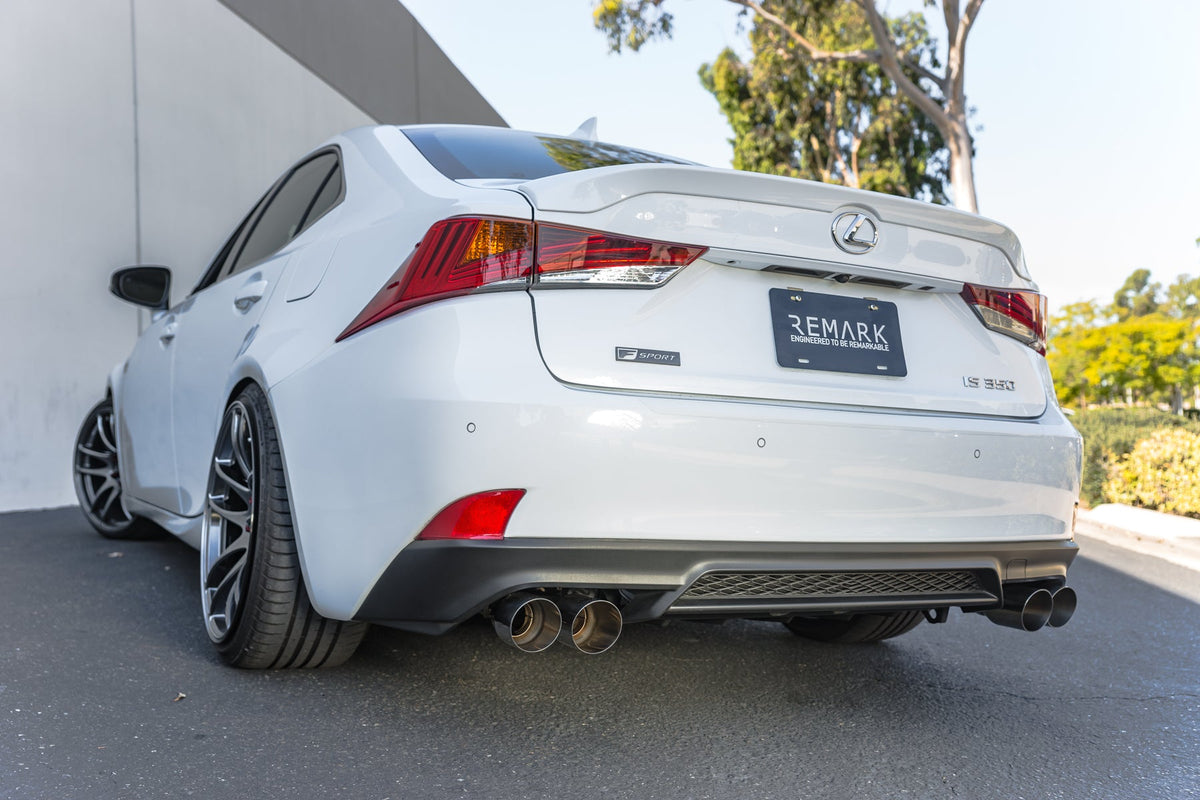 Remark 2017+ Lexus IS250/IS350 Axle Back Exhaust w/Stainless Steel Single Wall Tip - RO-TSE3-S