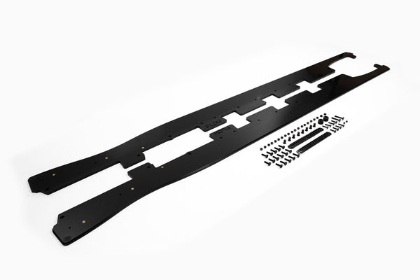 Flow Designs - ZD8 BRZ STI Side Skirt Splitters (GLOSS: Pair) for 2022-2025 Subaru BRZ - front view
