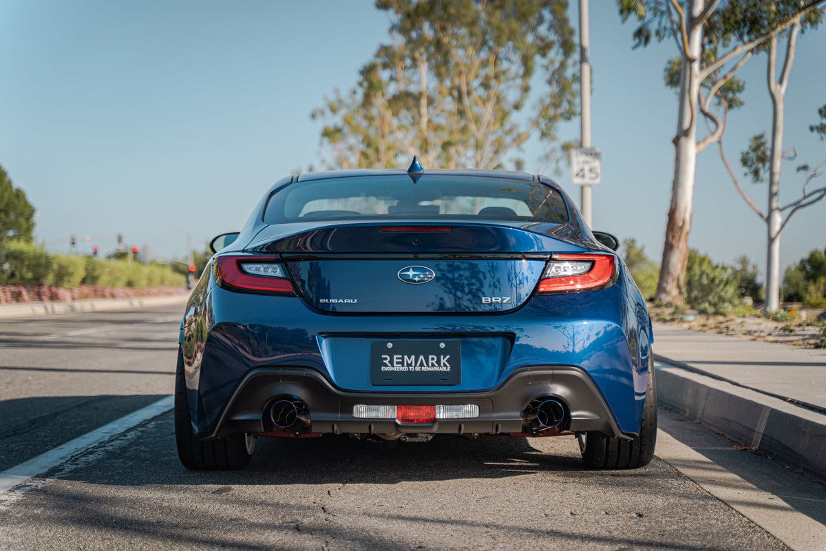 Remark 2022+ Subaru BRZ/Toyota GR86 BOSO Axle Back Exhaust w/Stainless Steel Tip - RO-TSZ8-SL
